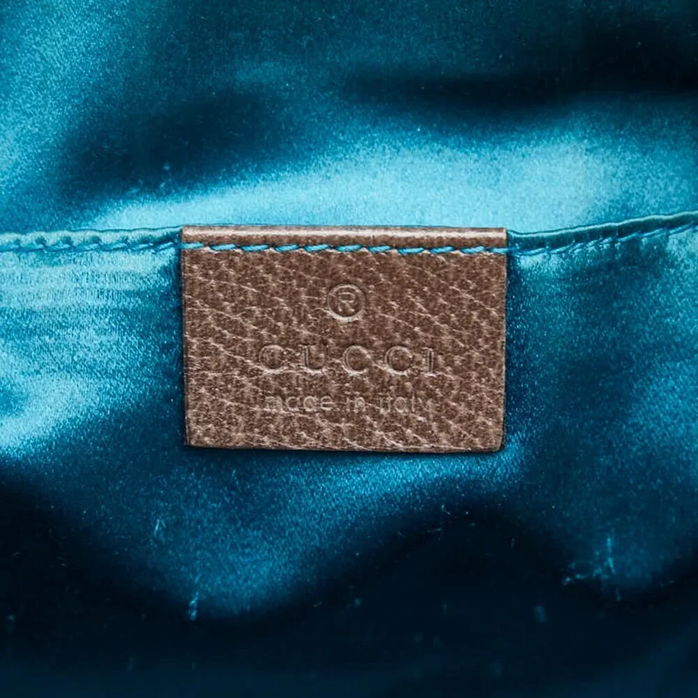 GUCCI Brown Leather Shoulder Bag - Picture 13 of 15